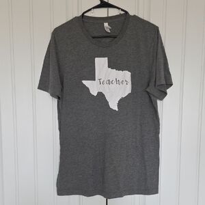 Texas Teacher Charcoal Heather Tee